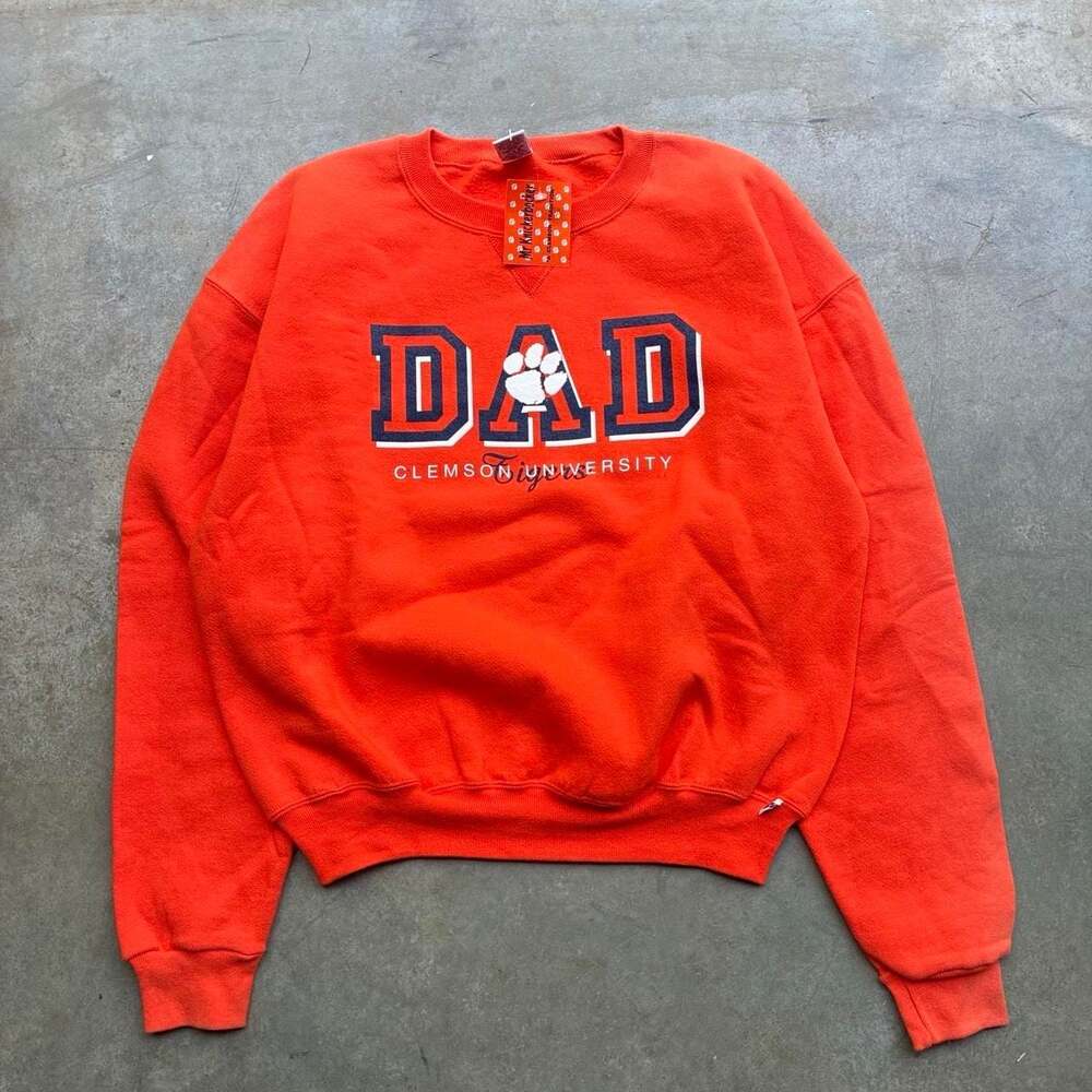 Russell Athletic Clemson Tigers DAD Crewneck Sweatshirt Medium BNWT